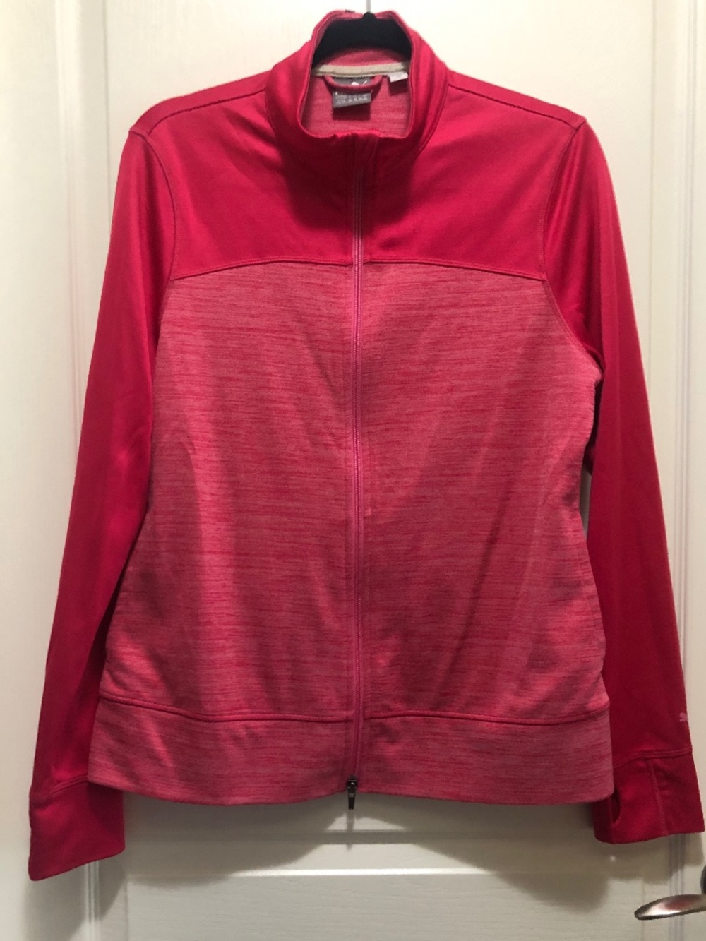 Women’s XL Puma pink golf zip jacket